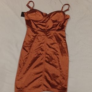 Bronze Bodycon dress